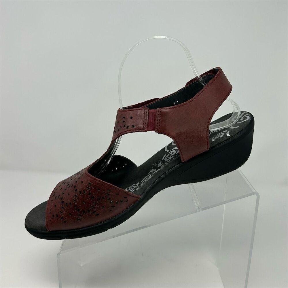 Propet Winnie Red Slingback Sandals Size 11 X2E (Extra Wide) Casual Comfort - Picture 3 of 13